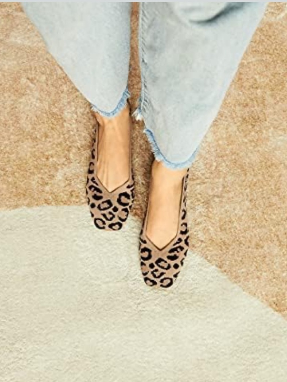 VIVAIA Margot 2.0 Women's Casual Flats Slip on Washable Ballet Leopard US 8.5